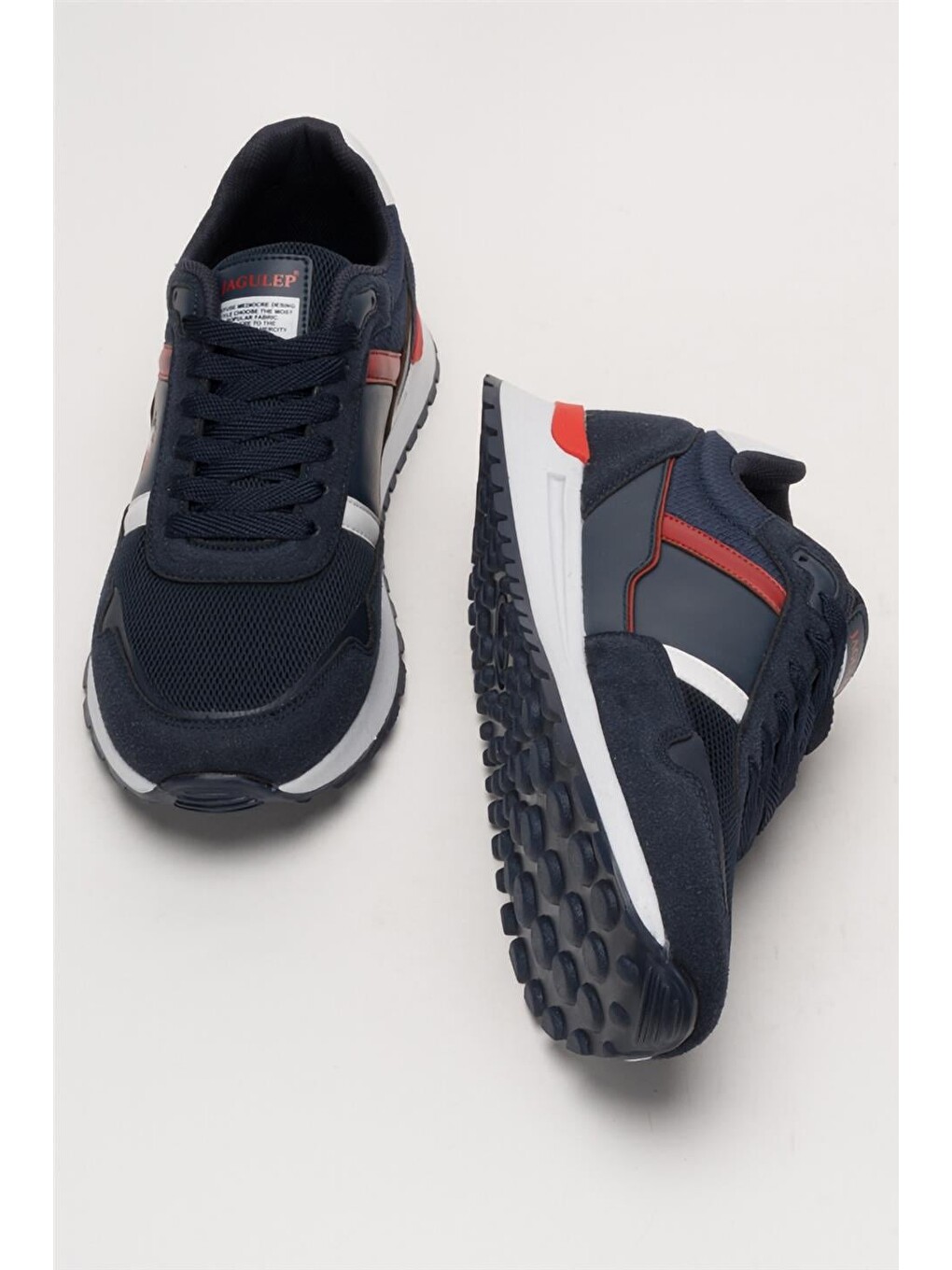 Erkek Ortopedik Günlük Yürüyüş Koşu Sneaker Spor Ayakkabı Lacivert-13