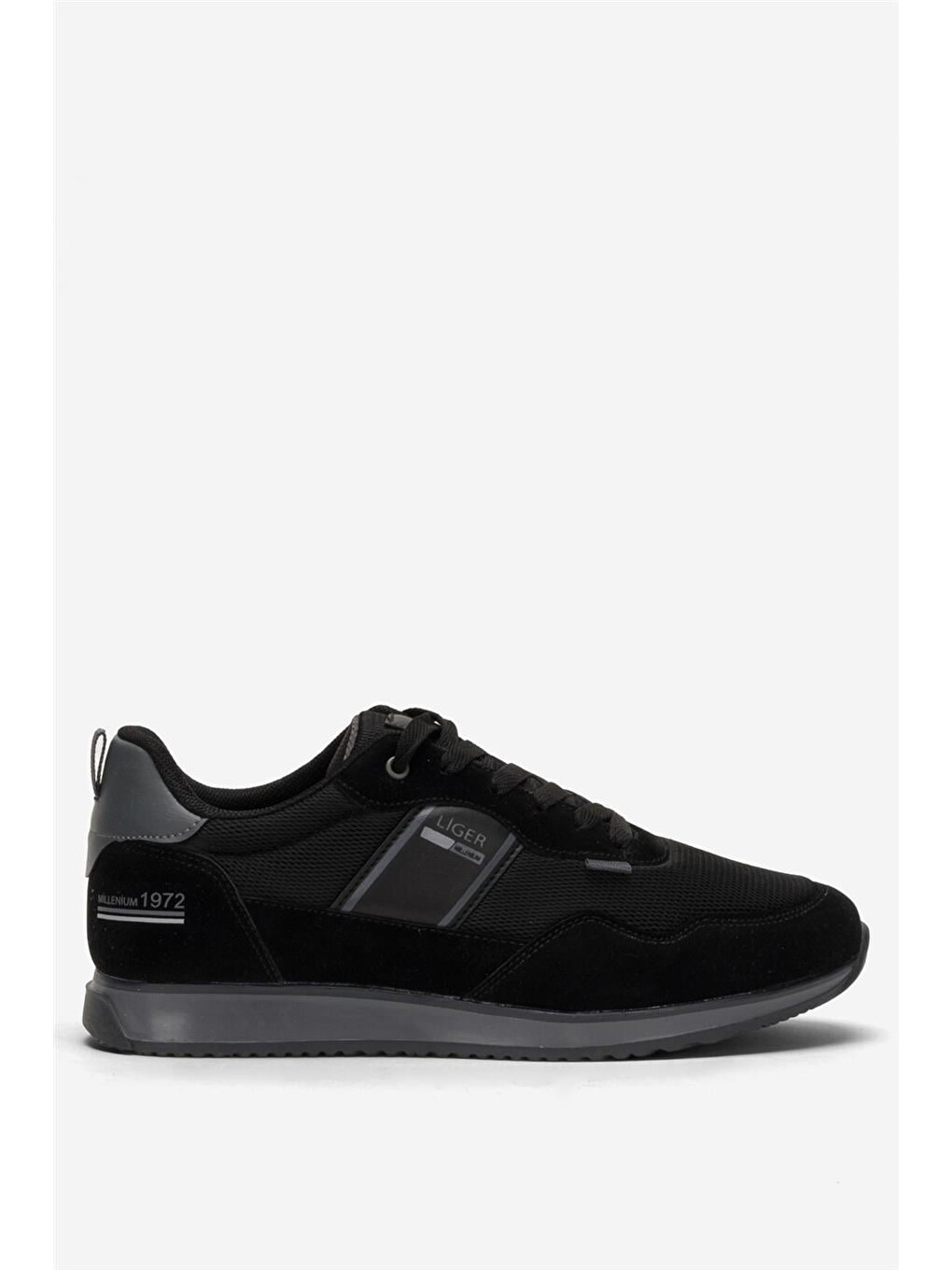 Erkek Günlük Sneaker Spor Ayakkabı Siyah - Füme