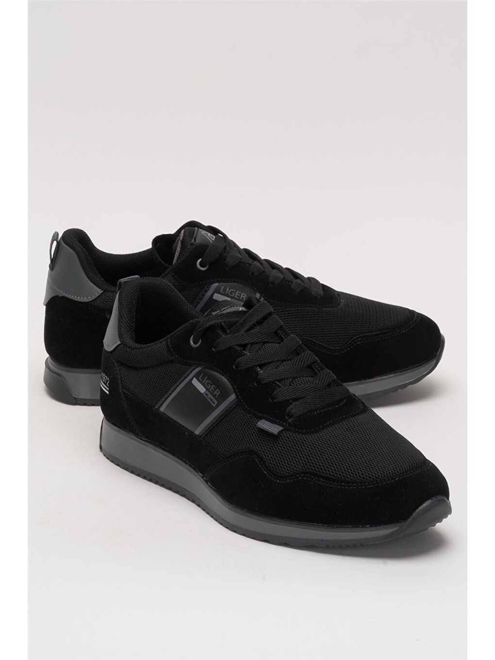 Erkek Günlük Sneaker Spor Ayakkabı Siyah - Füme-1