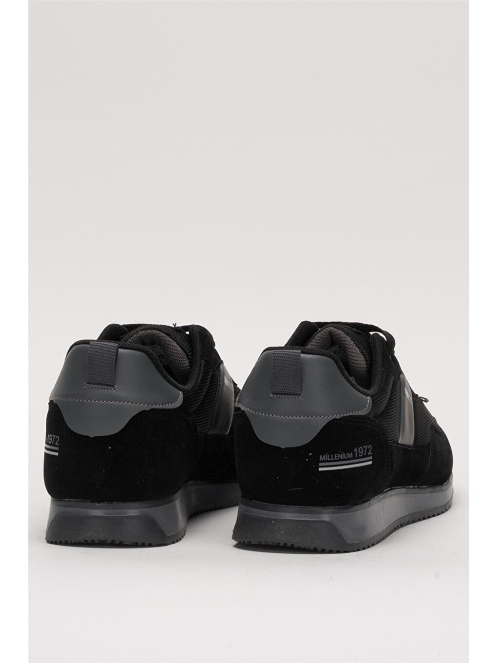 Erkek Günlük Sneaker Spor Ayakkabı Siyah - Füme-3