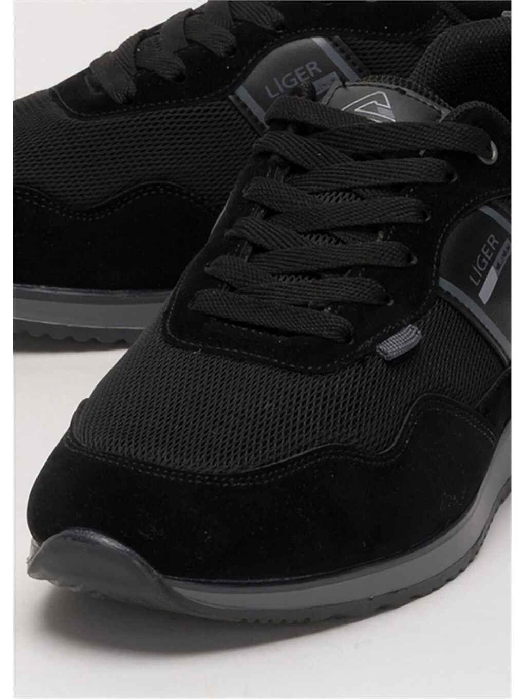 Erkek Günlük Sneaker Spor Ayakkabı Siyah - Füme-4