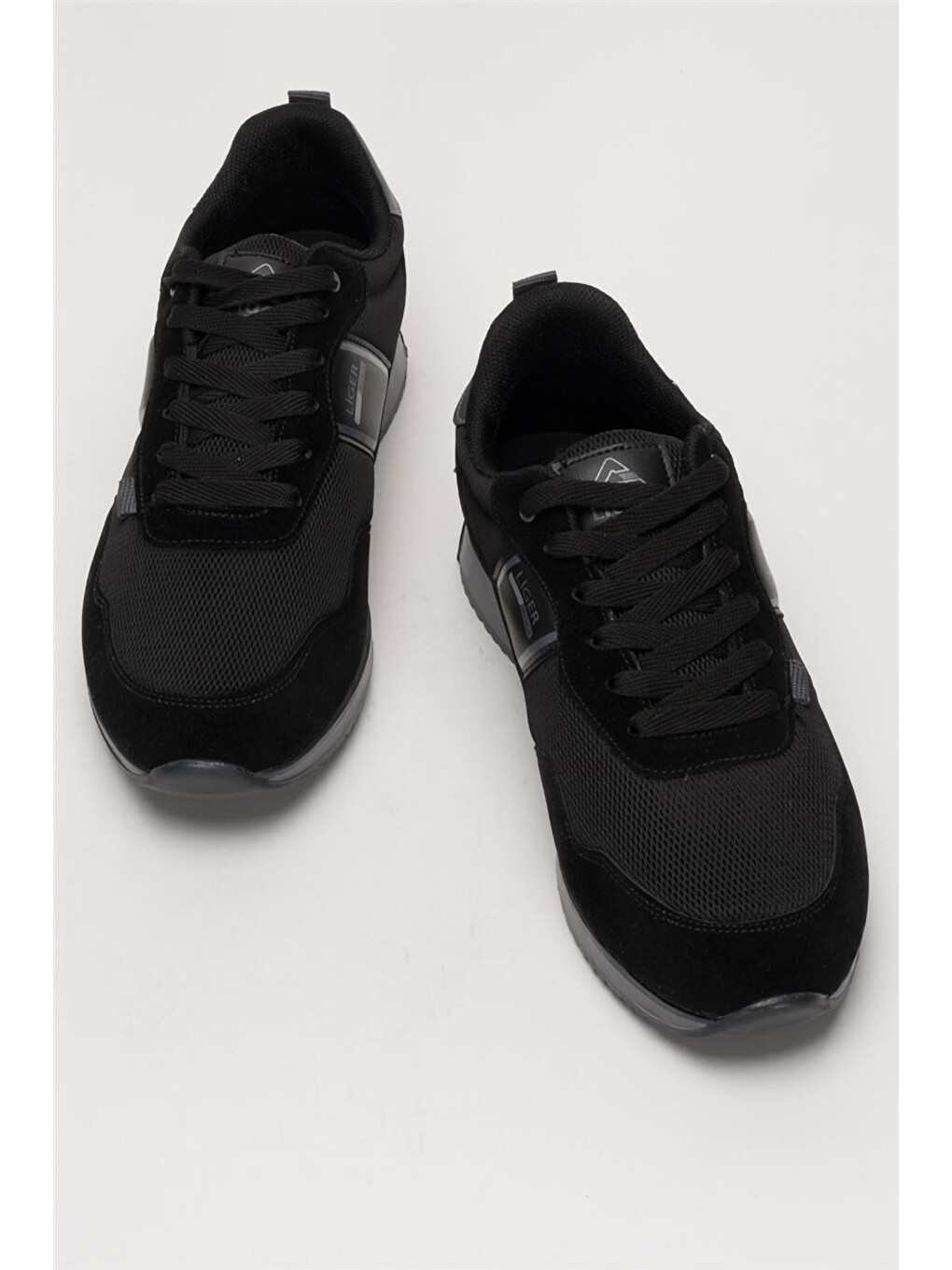 Erkek Günlük Sneaker Spor Ayakkabı Siyah - Füme-5