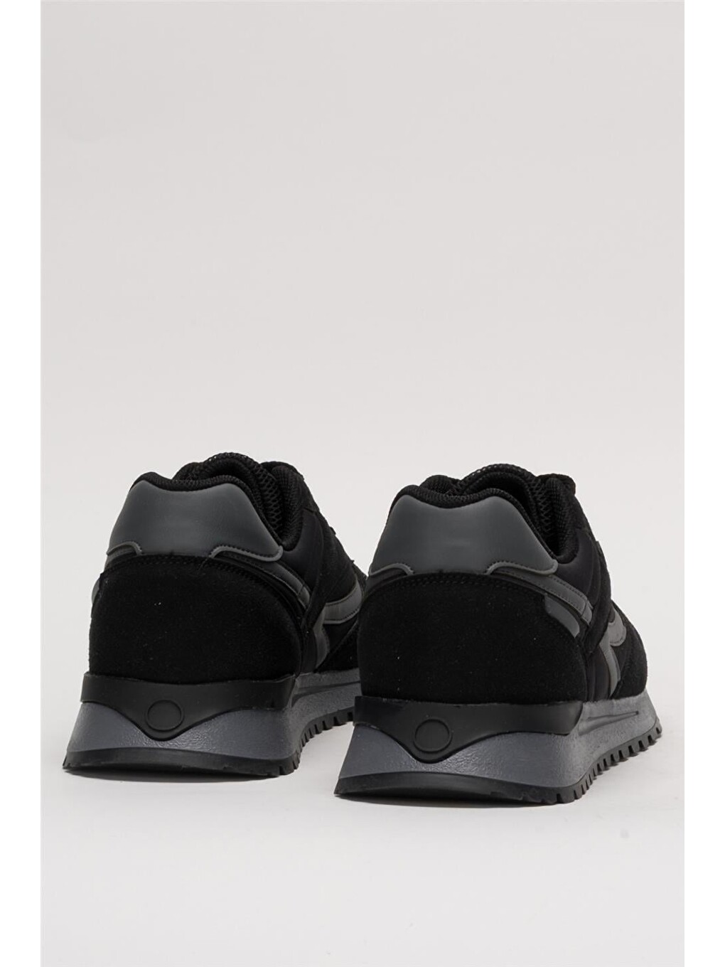 Erkek Ortopedik Günlük Yürüyüş Koşu Sneaker Spor Ayakkabı Siyah-8