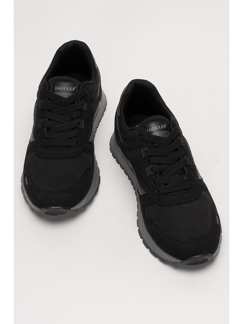 Erkek Ortopedik Günlük Yürüyüş Koşu Sneaker Spor Ayakkabı Siyah-13