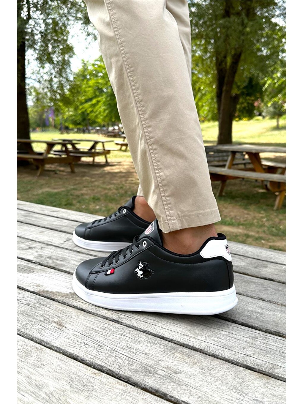 Unisex Sneakers Günlük Spor Ayakkabı Siyah - Beyaz-8