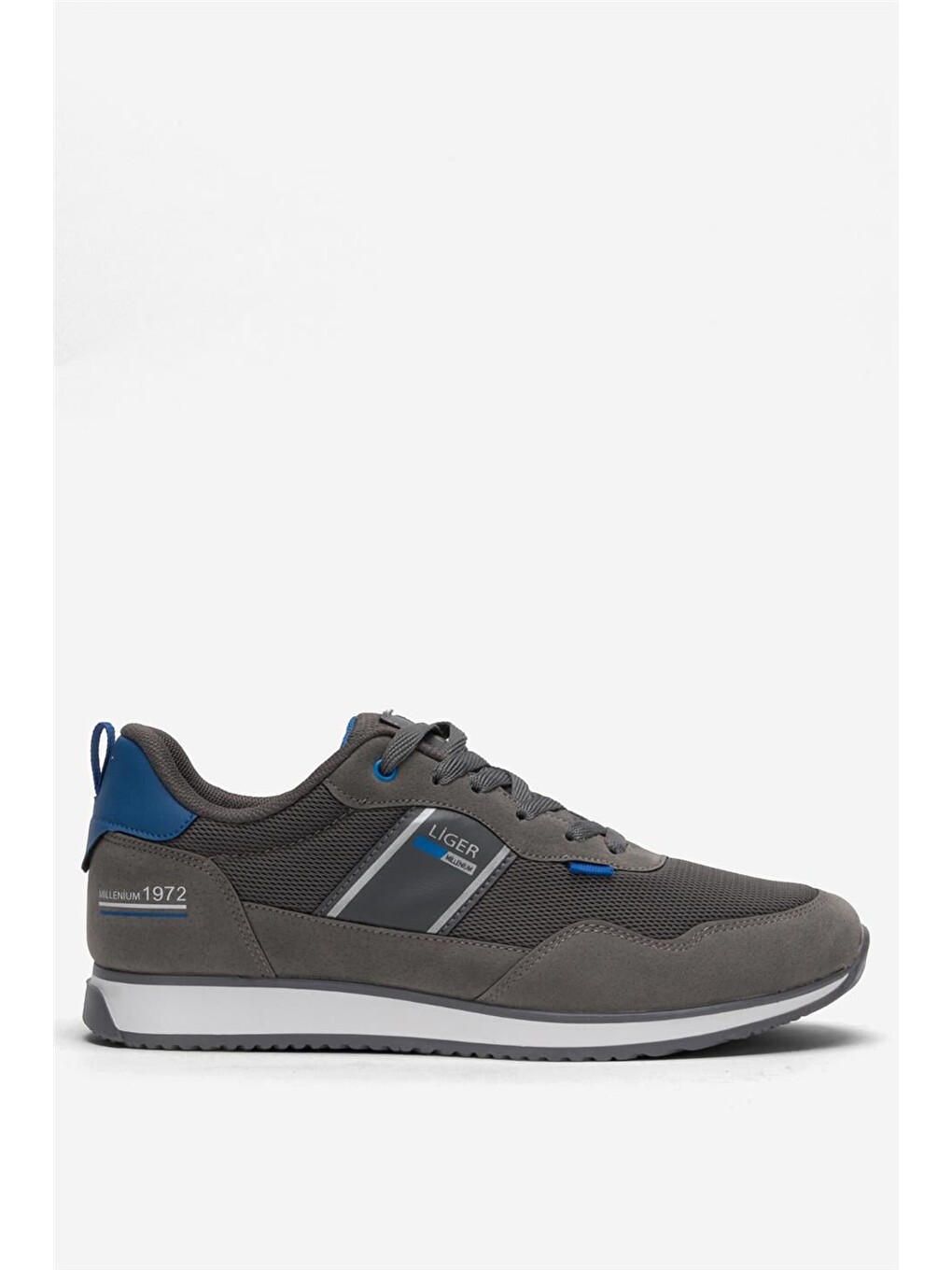 Gri Erkek Günlük Sneaker Spor Ayakkabı Füme