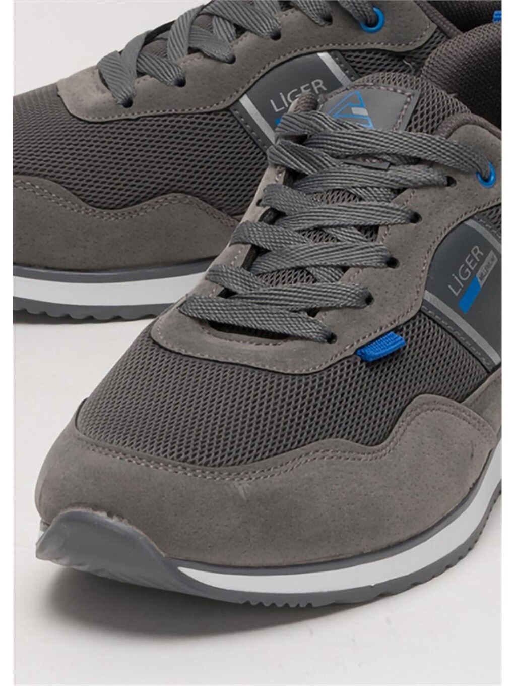 Gri Erkek Günlük Sneaker Spor Ayakkabı Füme-4