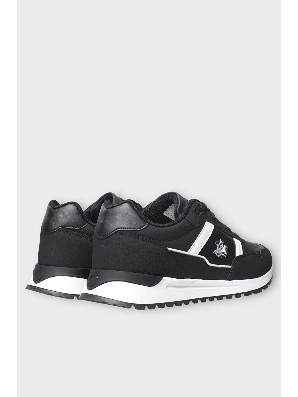 Erkek Ortopedik Cilt Günlük Yürüyüş Koşu Sneaker Spor Ayakkabı Siyah - Beyaz-8