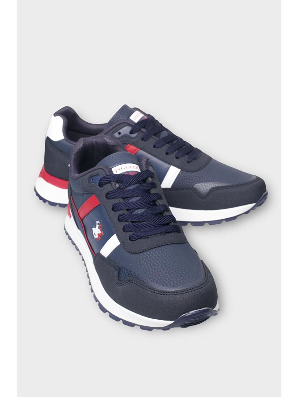 Erkek Ortopedik Cilt Günlük Yürüyüş Koşu Sneaker Spor Ayakkabı Lacivert-3