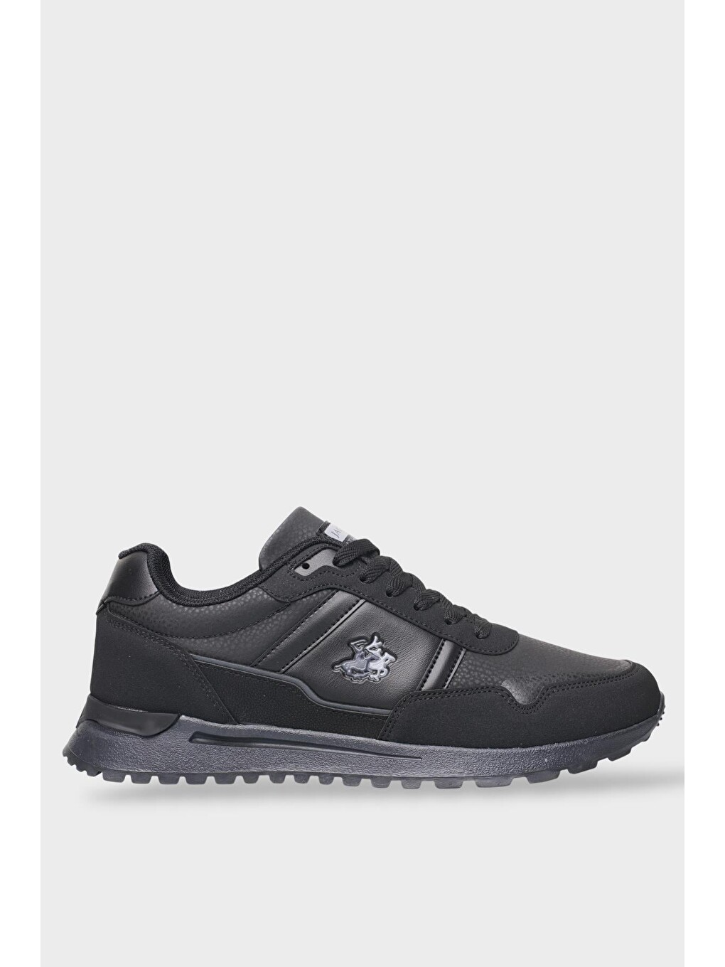 Erkek Ortopedik Cilt Günlük Yürüyüş Koşu Sneaker Spor Ayakkabı Siyah