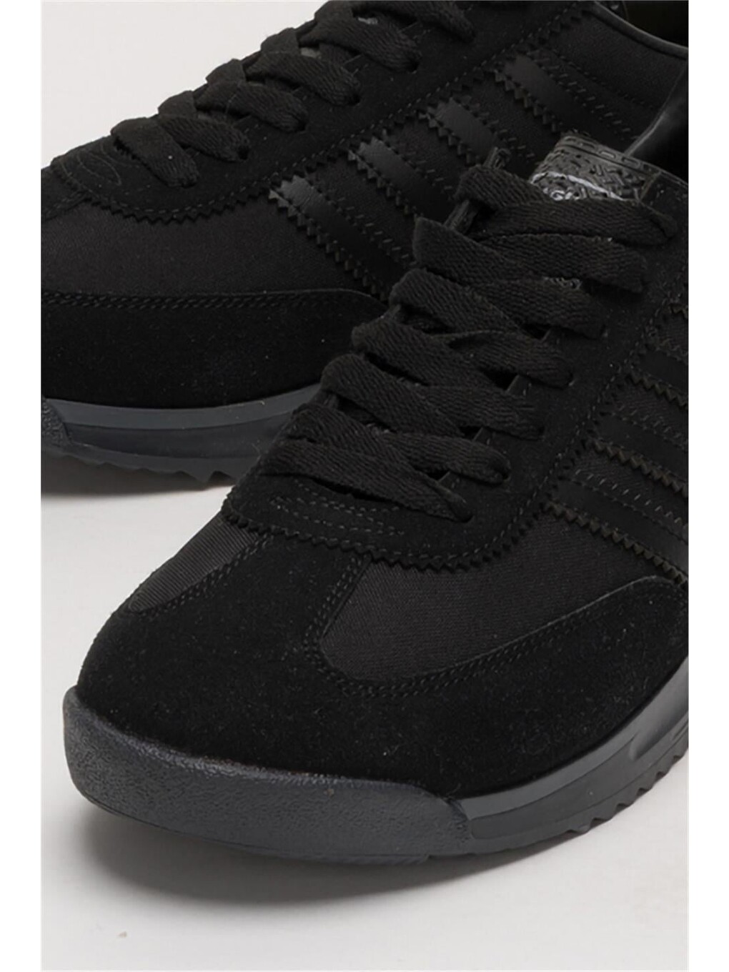 Erkek Günlük Rahat Taban Yumuşak Hafif Sneaker Bağcıklı Spor Ayakkabı Siyah-8