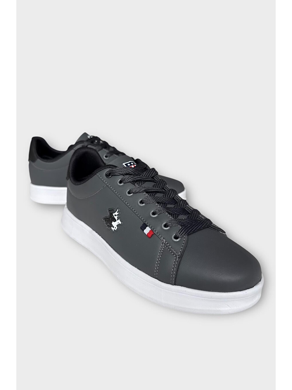 Gri Unisex Sneakers Günlük Spor Ayakkabı Füme - Siyah-3