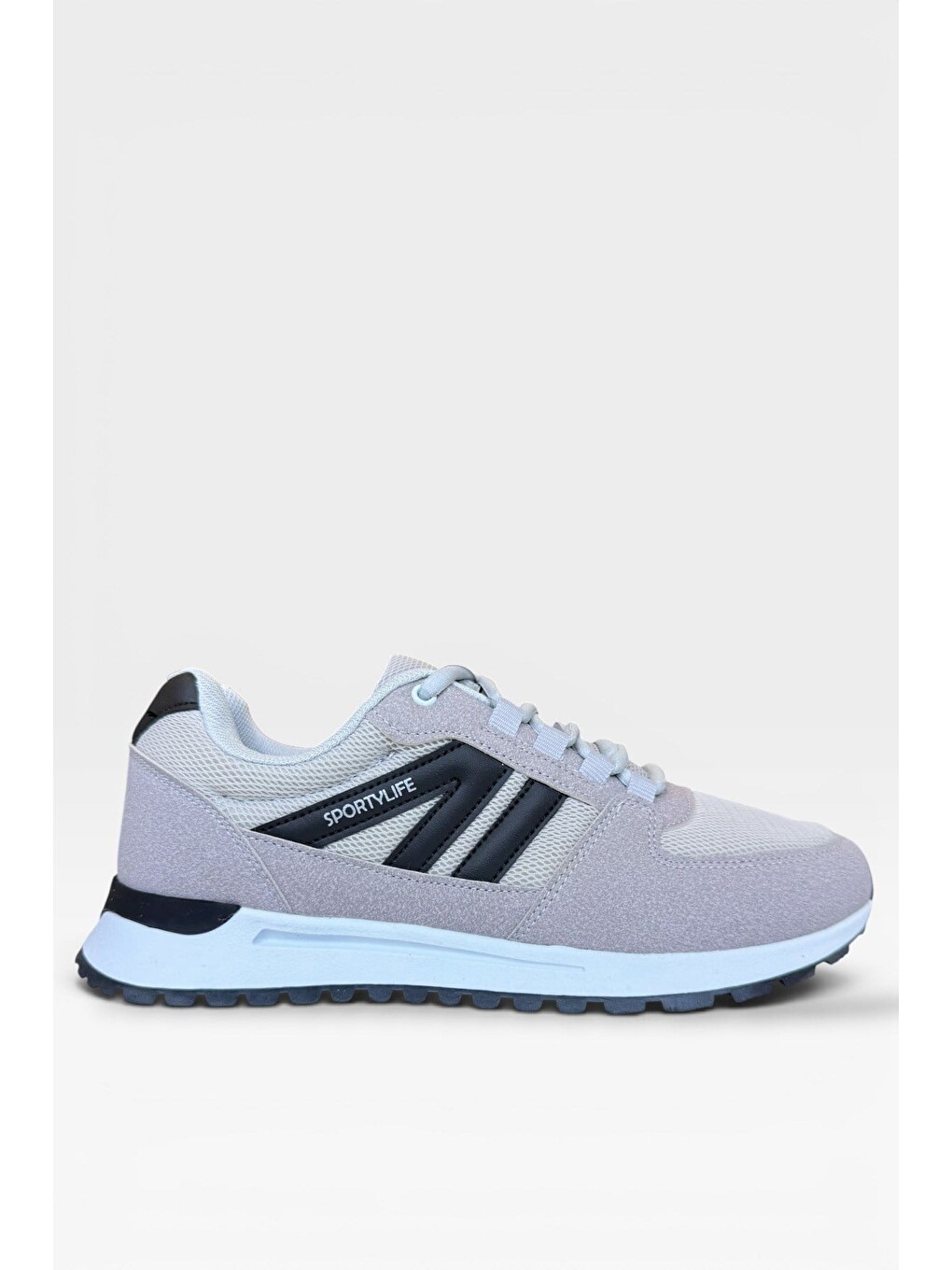 Erkek Ortopedik Airfile Günlük Yürüyüş Koşu Sneaker Spor Ayakkabı Gri