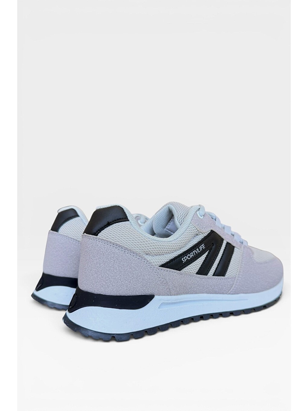 Erkek Ortopedik Airfile Günlük Yürüyüş Koşu Sneaker Spor Ayakkabı Gri-3