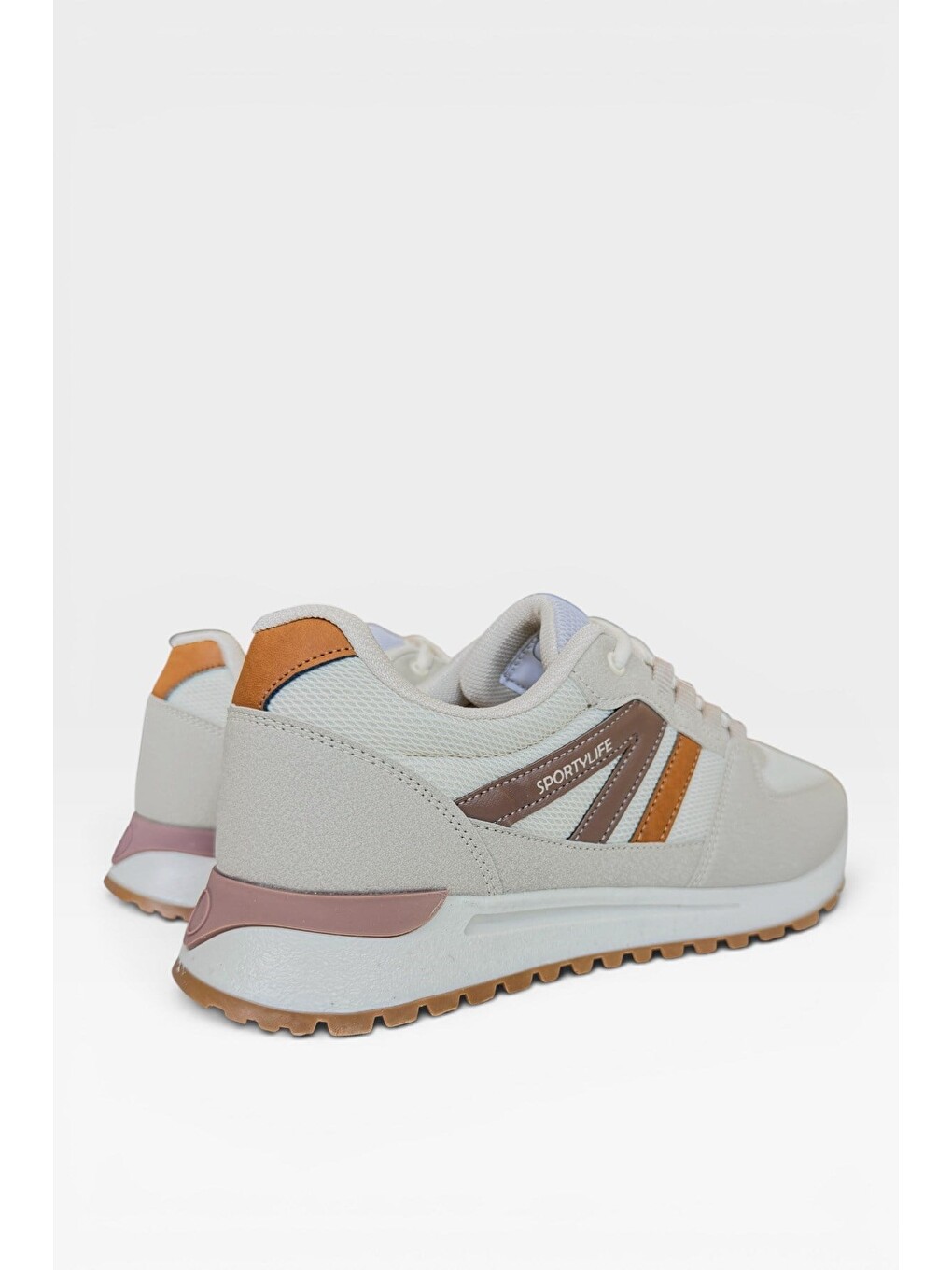 Erkek Ortopedik Airfile Günlük Yürüyüş Koşu Sneaker Spor Ayakkabı Bej-7