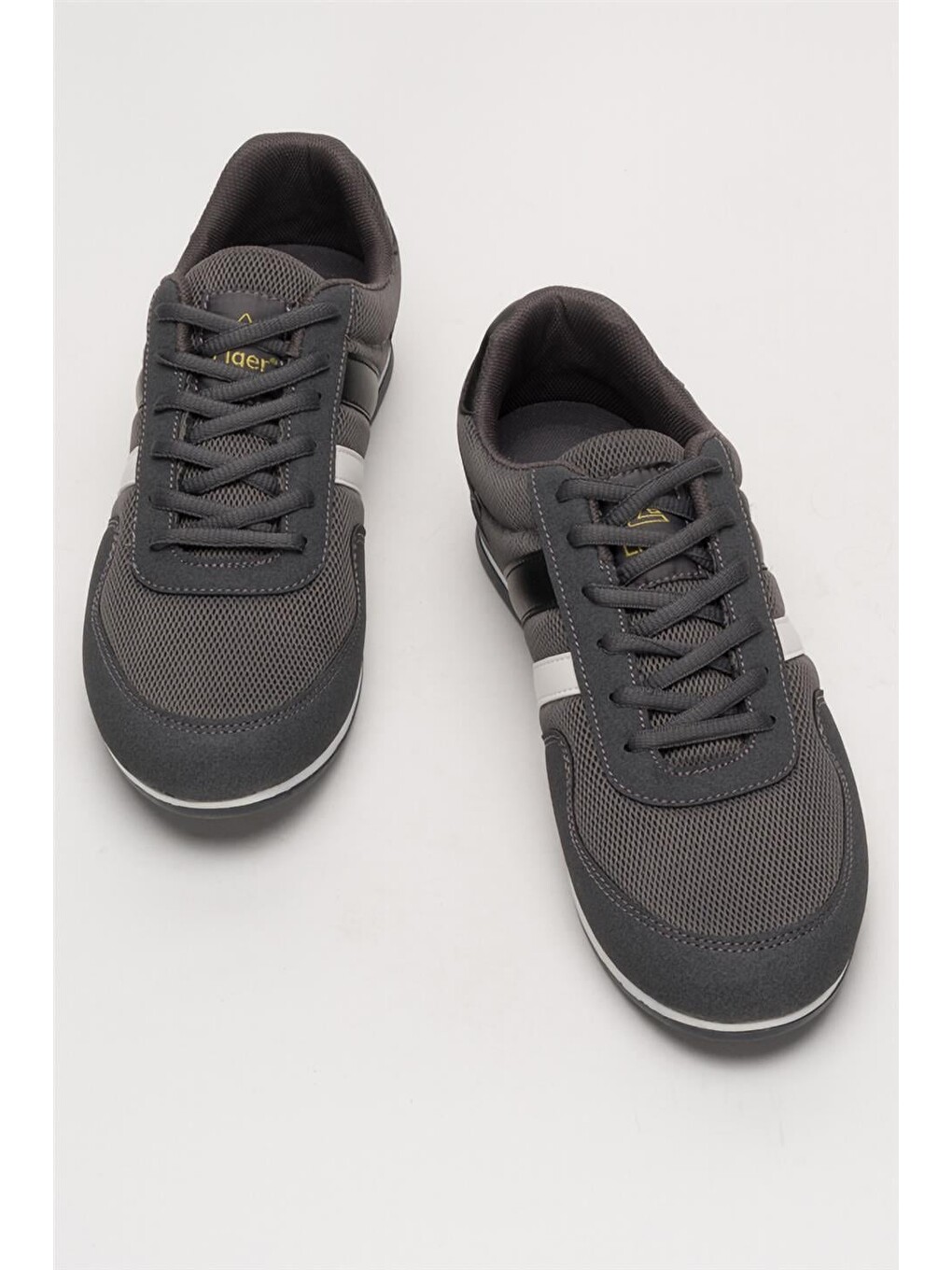 Gri Unisex Airfile İnce Taban Spor Ayakkabı Füme-siyah-7
