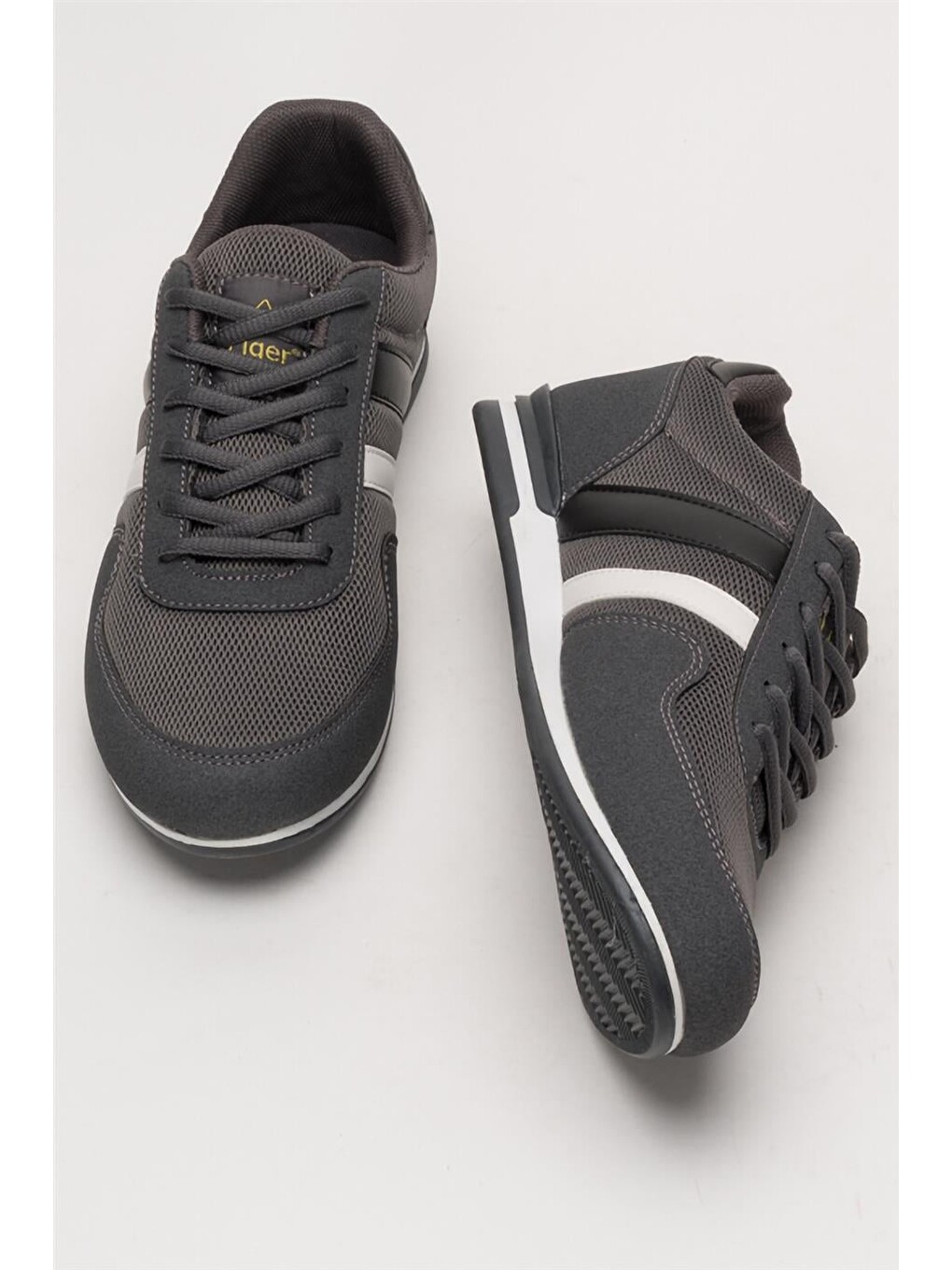 Gri Unisex Airfile İnce Taban Spor Ayakkabı Füme-siyah-12