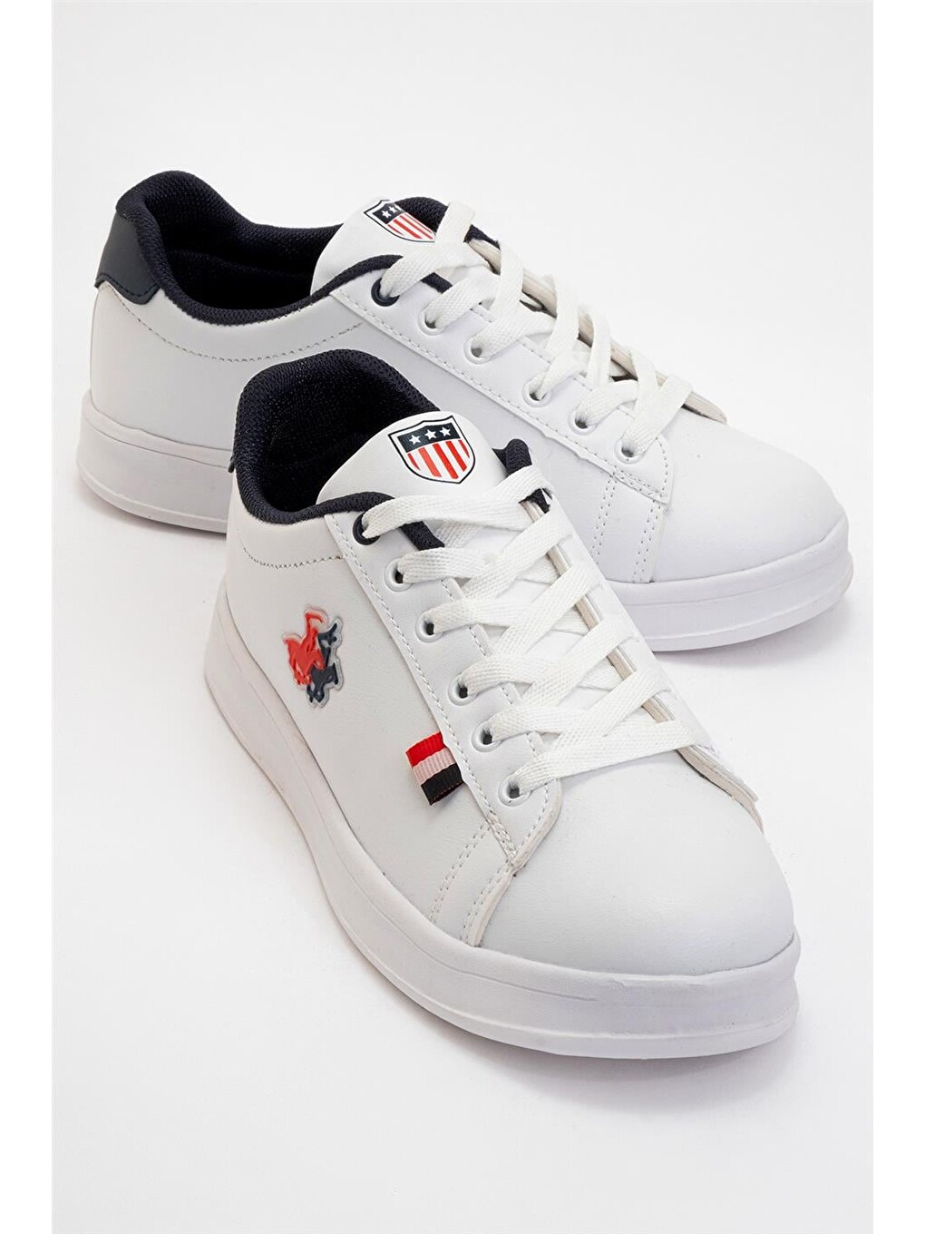 Unisex Sneakers Günlük Spor Ayakkabı Beyaz-lacivert-1