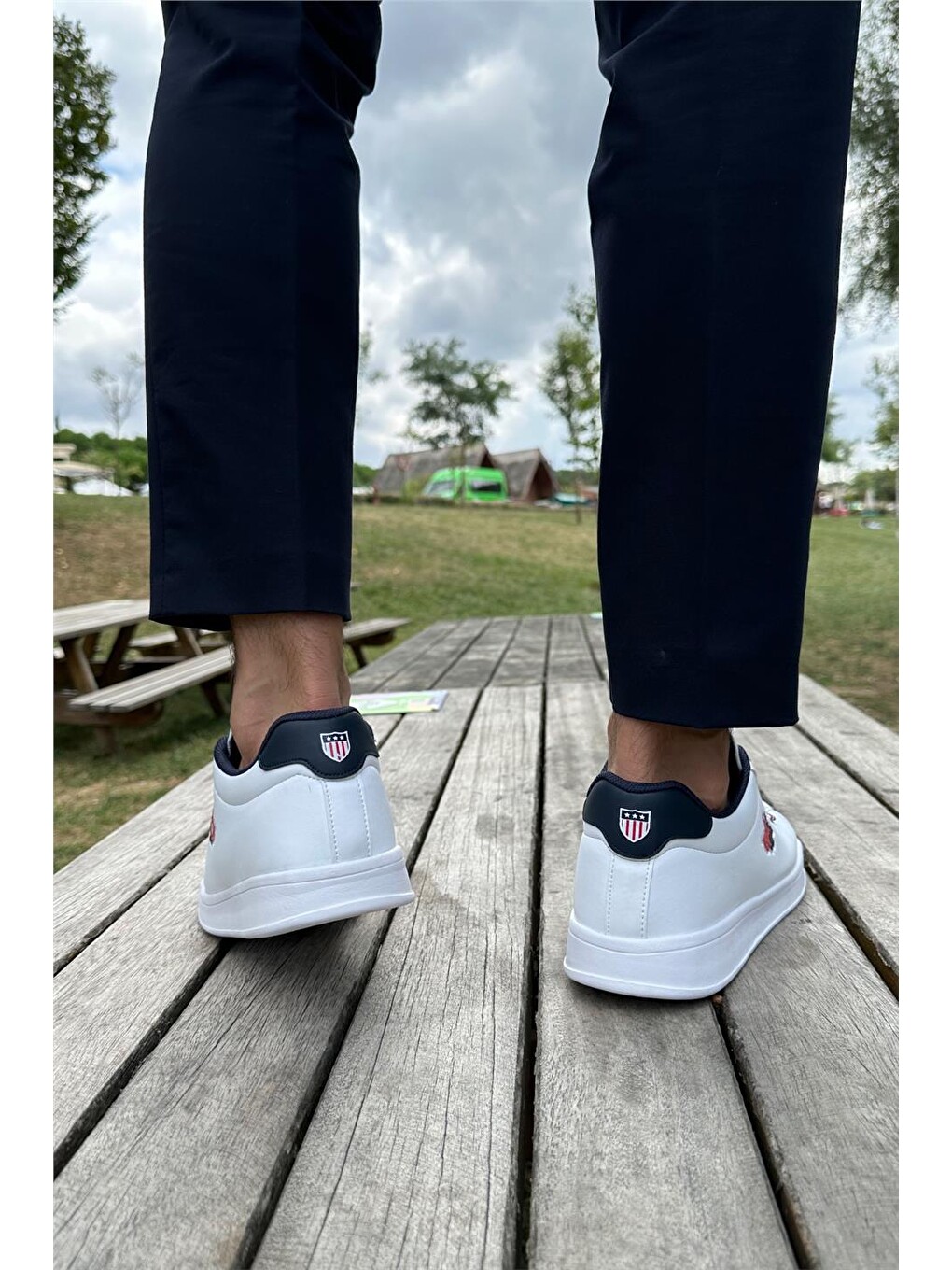 Unisex Sneakers Günlük Spor Ayakkabı Beyaz-lacivert-7