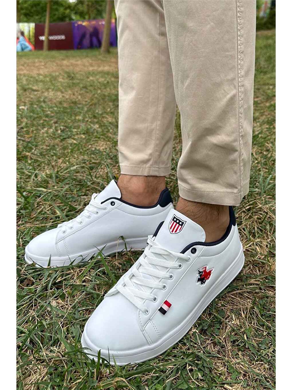 Unisex Sneakers Günlük Spor Ayakkabı Beyaz-lacivert-8