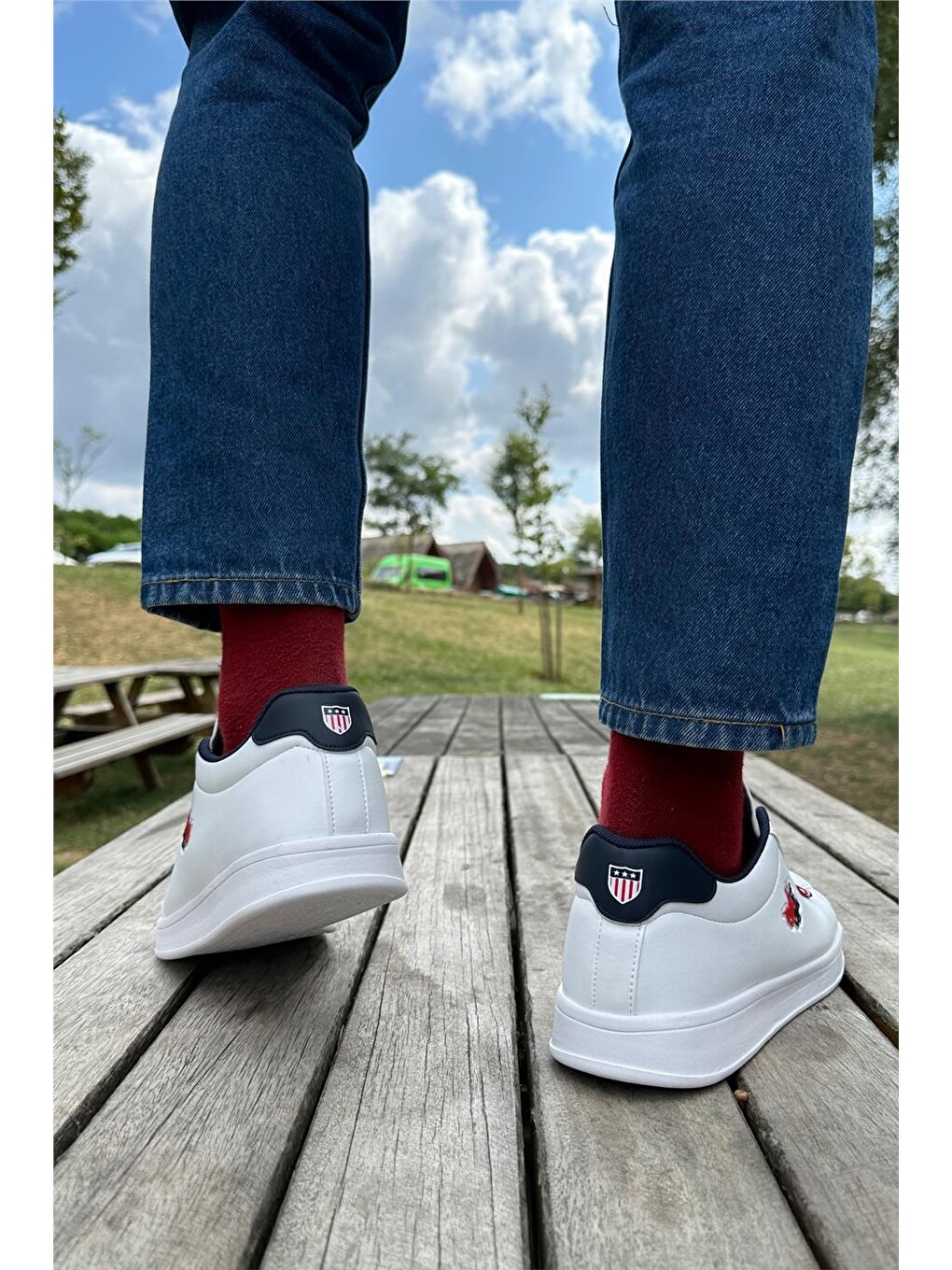 Unisex Sneakers Günlük Spor Ayakkabı Beyaz-lacivert-10