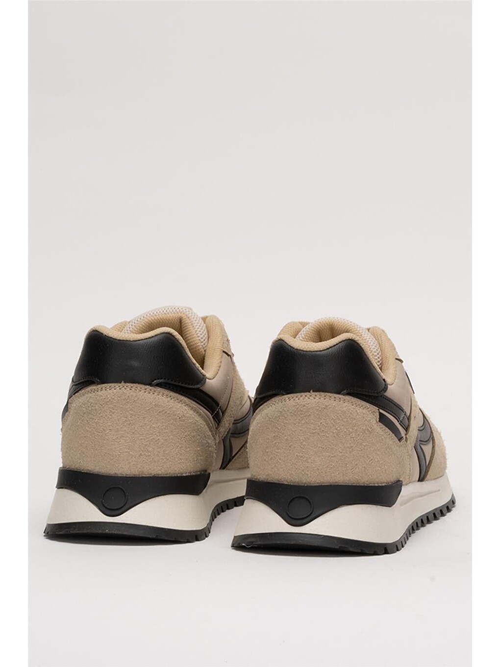 Erkek Ortopedik Günlük Yürüyüş Koşu Sneaker Spor Ayakkabı Bej-3