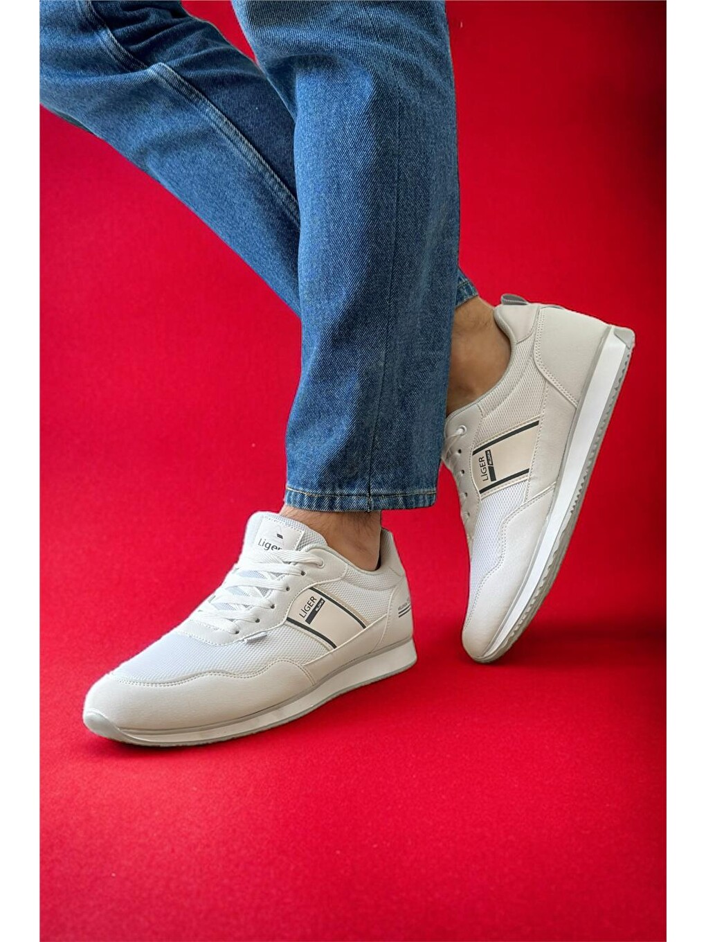 Erkek Günlük Sneaker Spor Ayakkabı Beyaz-7
