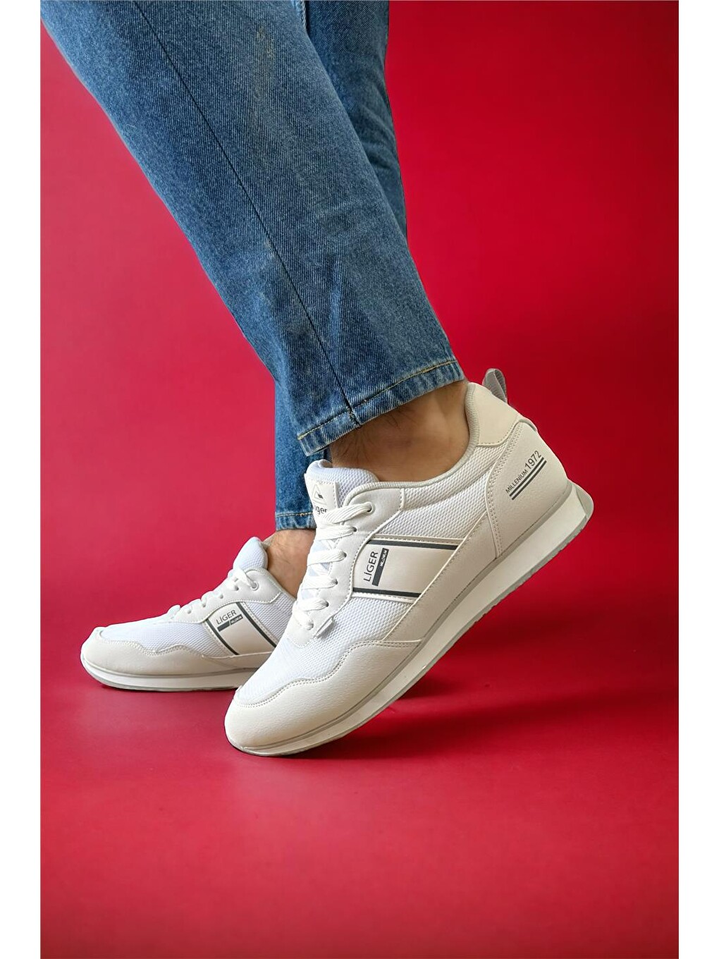 Erkek Günlük Sneaker Spor Ayakkabı Beyaz-8