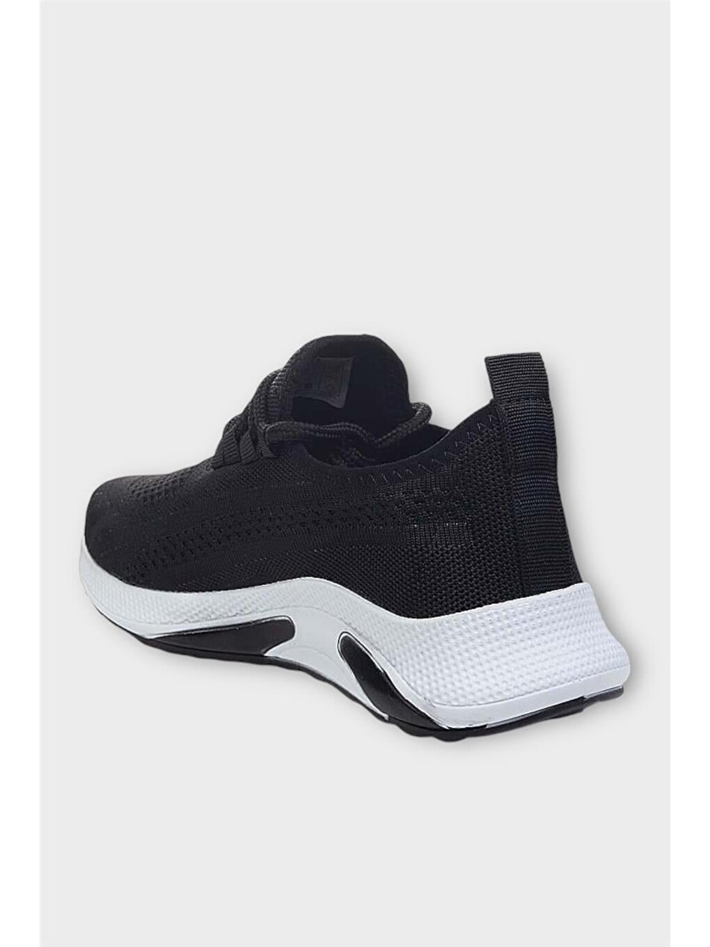Unisex Yazlık Triko Spor Ayakkabı Siyah - Beyaz-6