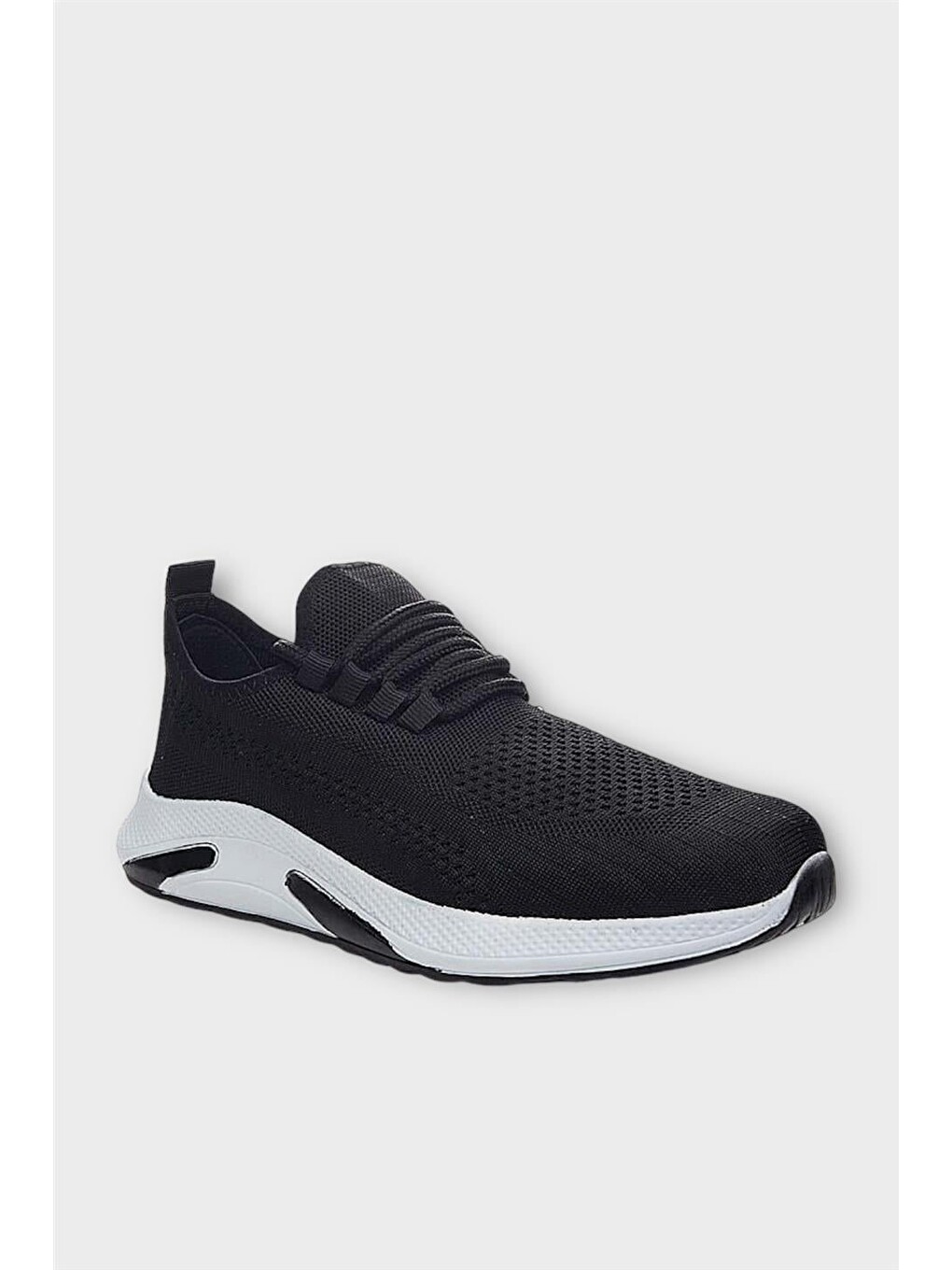 Unisex Yazlık Triko Spor Ayakkabı Siyah - Beyaz-5