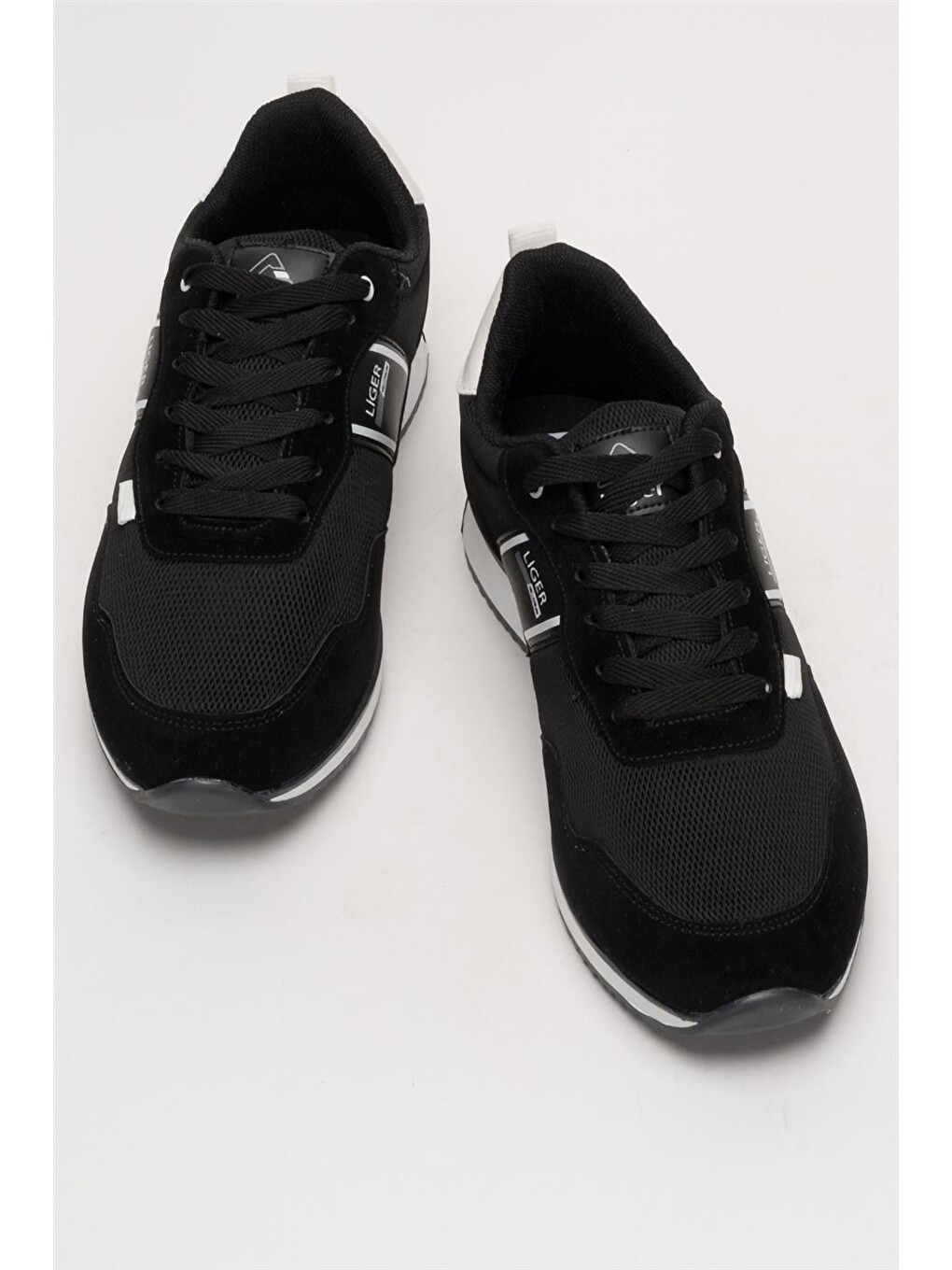 Erkek Günlük Sneaker Spor Ayakkabı Siyah - Beyaz-9