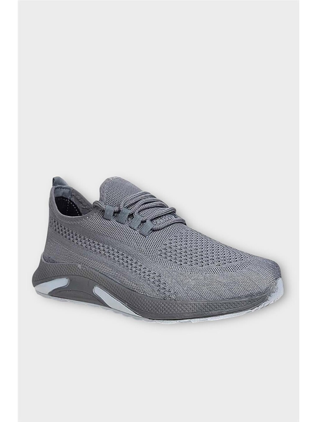 Gri Unisex Yazlık Triko Spor Ayakkabı Füme-3