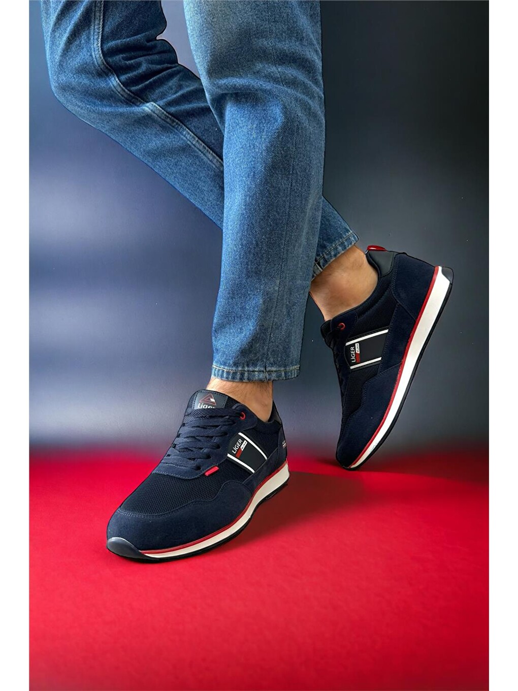 Erkek Günlük Sneaker Spor Ayakkabı Lacivert-7