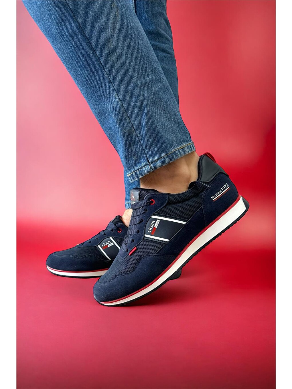 Erkek Günlük Sneaker Spor Ayakkabı Lacivert-9