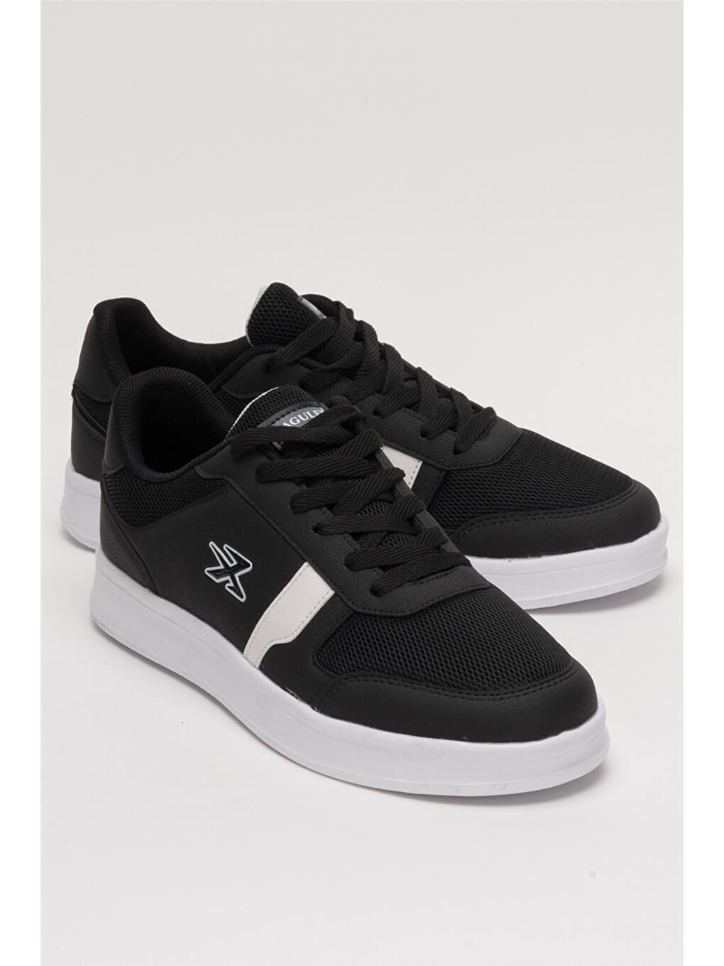 Erkek Günlük Sneaker Rahat Spor Ayakkabı Siyah Beyaz-2