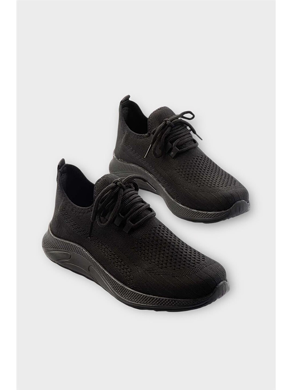 Unisex Yazlık Triko Spor Ayakkabı Siyah-4