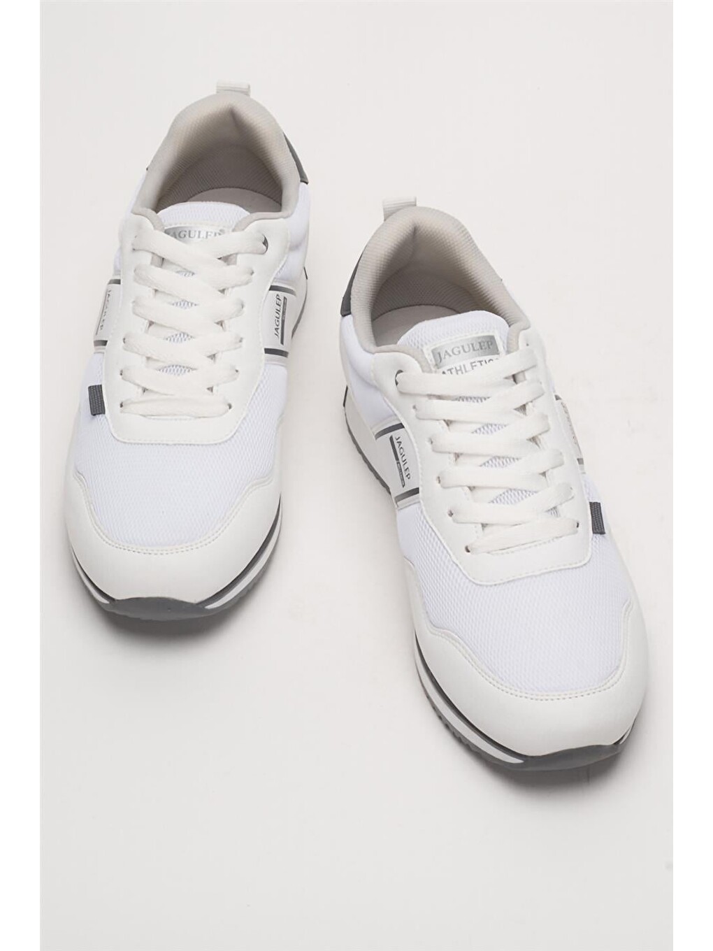Erkek Günlük Sneaker Spor Ayakkabı Beyaz - Füme-10