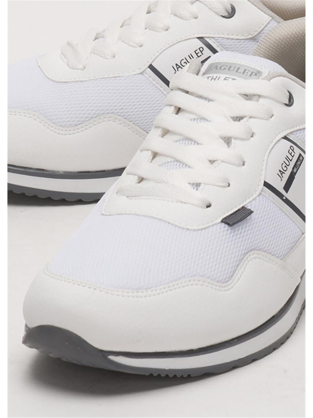 Erkek Günlük Sneaker Spor Ayakkabı Beyaz - Füme-9