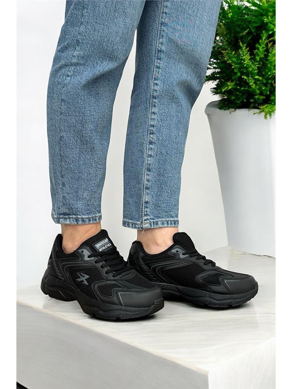 Unisex Su İtici Spor Ayakkabı Siyah-15