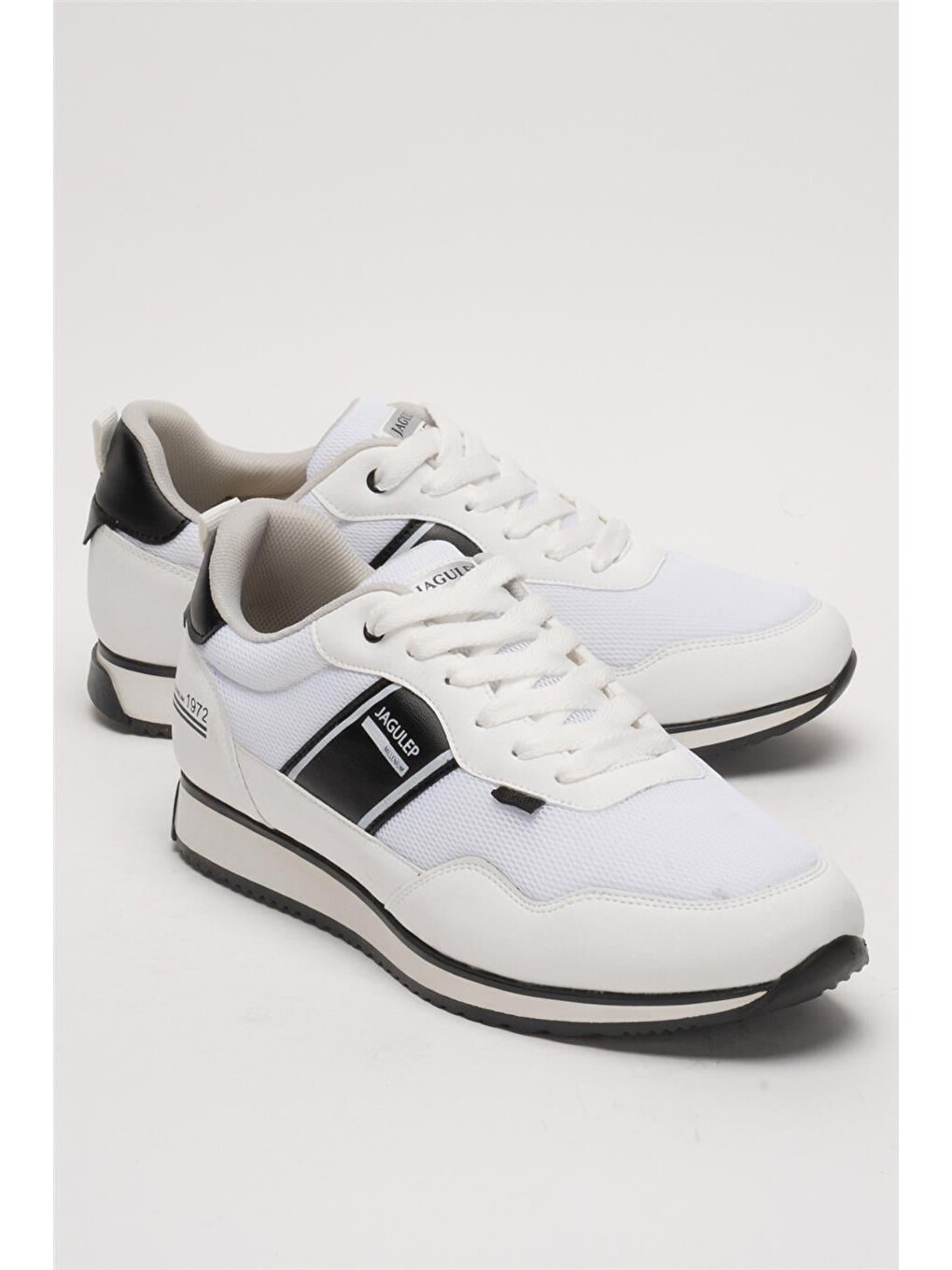Erkek Günlük Sneaker Spor Ayakkabı Beyaz - Siyah-1