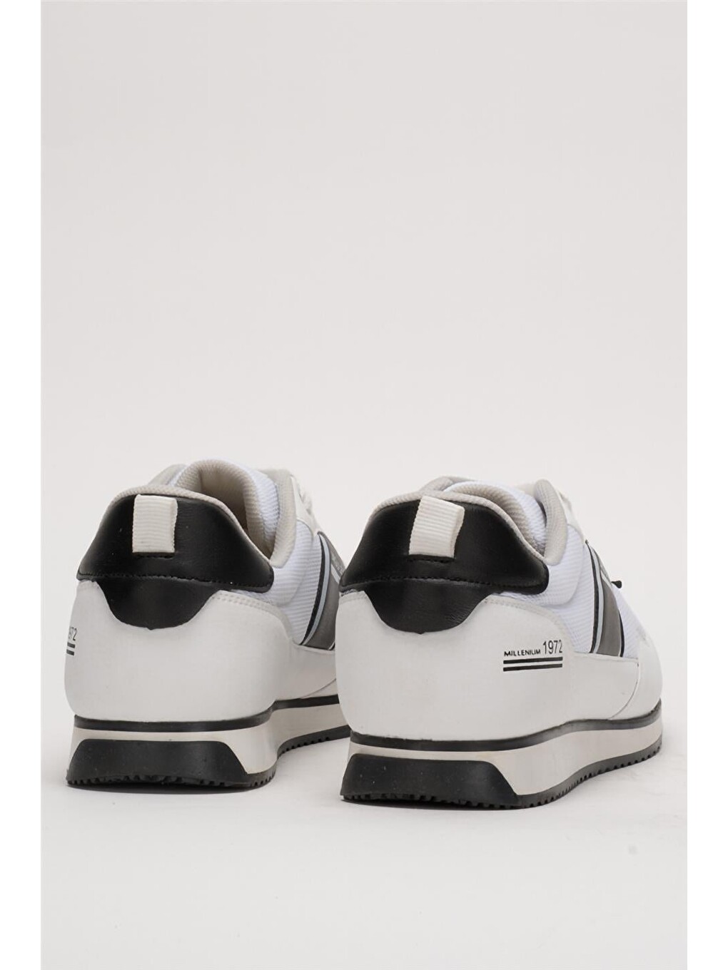 Erkek Günlük Sneaker Spor Ayakkabı Beyaz - Siyah-3