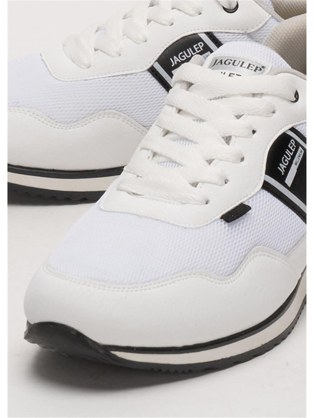 Erkek Günlük Sneaker Spor Ayakkabı Beyaz - Siyah-4
