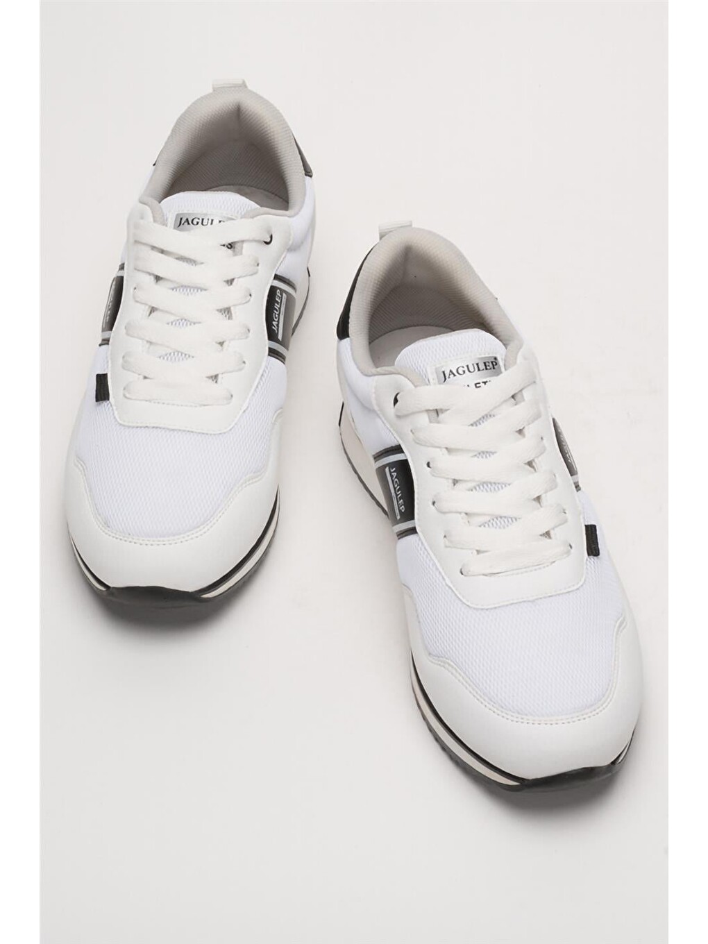 Erkek Günlük Sneaker Spor Ayakkabı Beyaz - Siyah-5