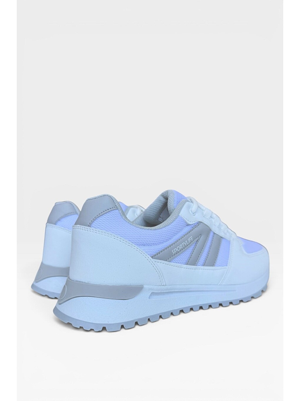 Erkek Ortopedik Airfile Günlük Yürüyüş Koşu Sneaker Spor Ayakkabı Beyaz-6