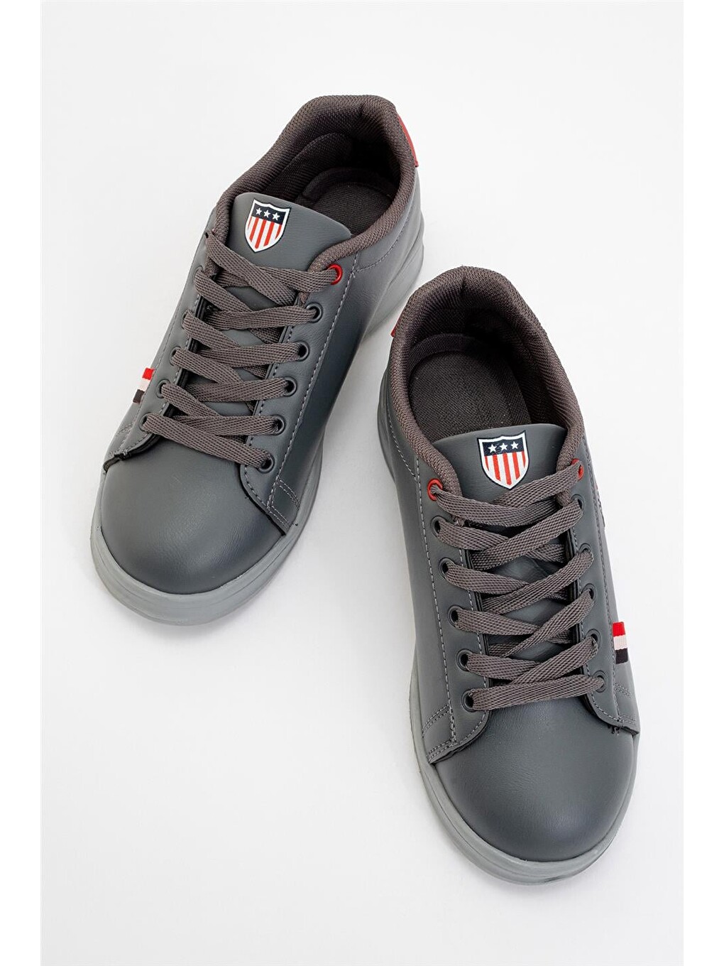 Gri Unisex Sneakers Günlük Spor Ayakkabı Füme-7
