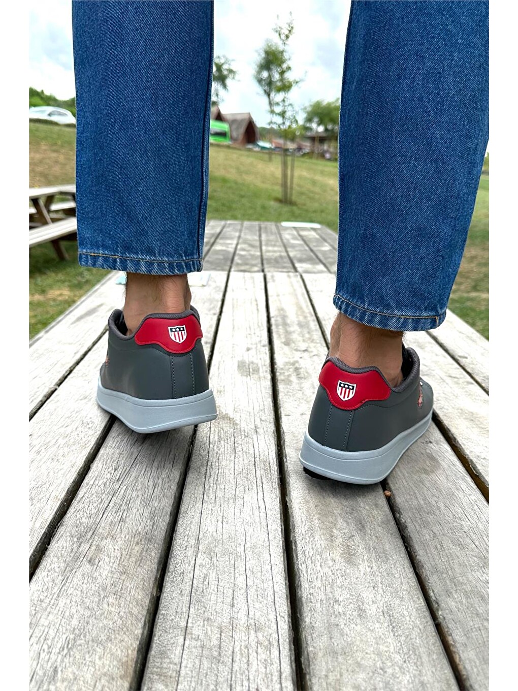 Gri Unisex Sneakers Günlük Spor Ayakkabı Füme-13