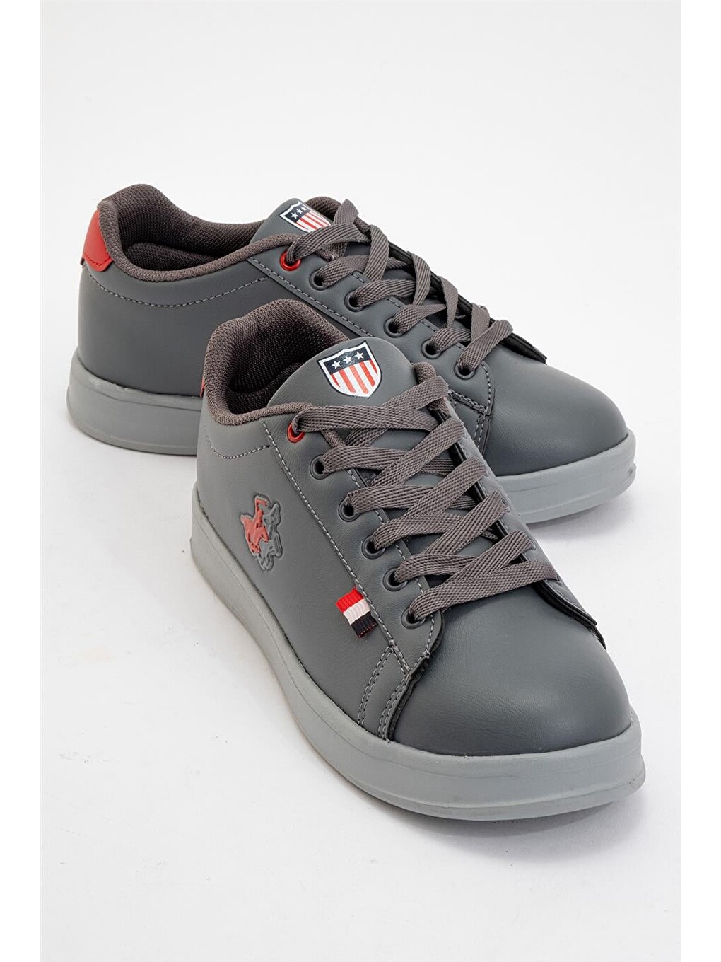 Gri Unisex Sneakers Günlük Spor Ayakkabı Füme-2
