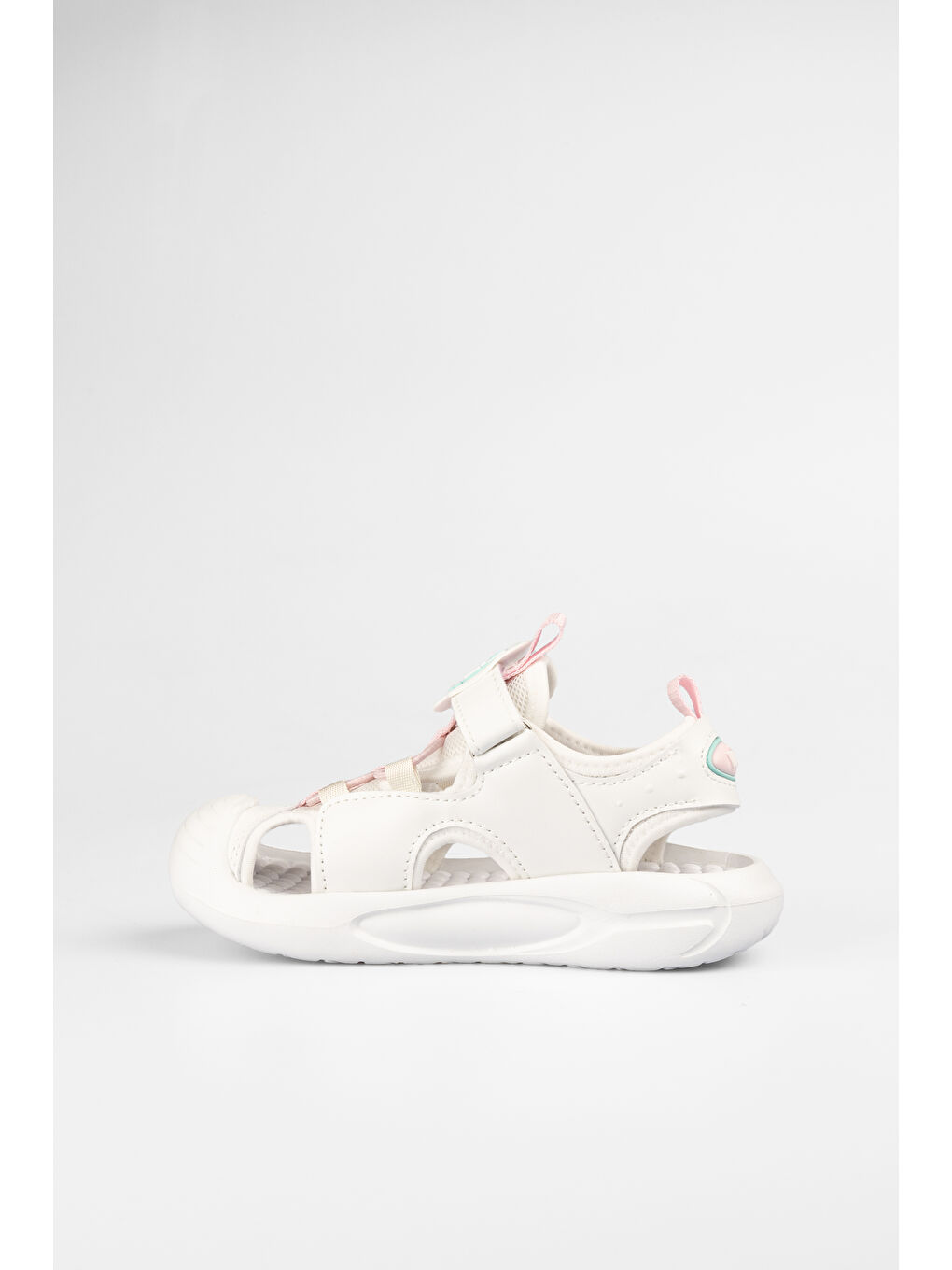 Rocket Işıklı Kız Okul Öncesi Beyaz Sandalet-5