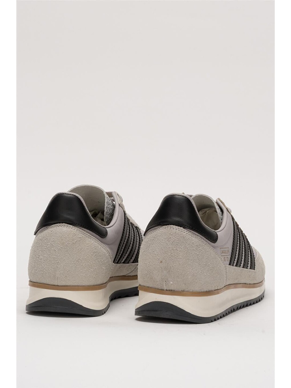 Gri Erkek Günlük Rahat Taban Yumuşak Hafif Sneaker Bağcıklı Spor Ayakkabı Buz - Siyah-3