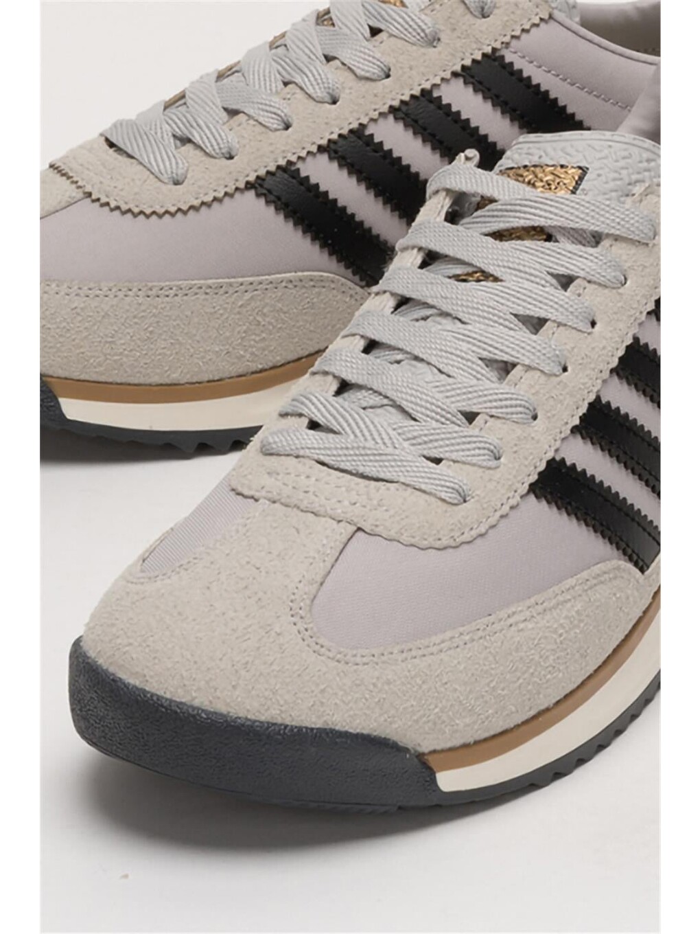Gri Erkek Günlük Rahat Taban Yumuşak Hafif Sneaker Bağcıklı Spor Ayakkabı Buz - Siyah-4